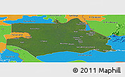 Satellite Panoramic Map of S.Gabriel D'Cac., political outside
