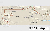 Shaded Relief Panoramic Map of S.Gabriel D'Cac.