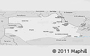 Silver Style Panoramic Map of S.Gabriel D'Cac.