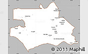 Gray Simple Map of S.Gabriel D'Cac., cropped outside