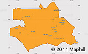 Political Simple Map of S.Gabriel D'Cac., cropped outside