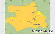 Savanna Style Simple Map of S.Gabriel D'Cac., single color outside