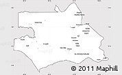 Silver Style Simple Map of S.Gabriel D'Cac., cropped outside