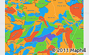 Political Simple Map of Amazonas