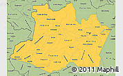 Savanna Style Simple Map of Amazonas