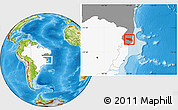Physical Location Map of Alcobaca, highlighted country, highlighted parent region