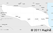 Silver Style Simple Map of Alcobaca