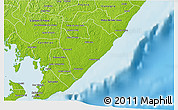 Physical 3D Map of Camacari