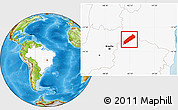 Physical Location Map of Cocos, highlighted country