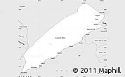 Silver Style Simple Map of Cocos