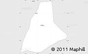 Silver Style Simple Map of Cordeiros