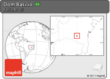 Blank Location Map of Dom Basilio