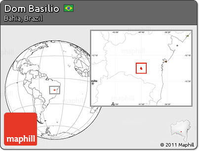 Blank Location Map of Dom Basilio
