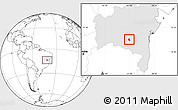 Blank Location Map of Dom Basilio, highlighted parent region