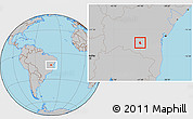 Gray Location Map of Dom Basilio