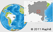 Physical Location Map of Dom Basilio, highlighted country, highlighted parent region