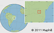 Savanna Style Location Map of Dom Basilio