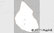 Gray Simple Map of Dom Basilio, cropped outside