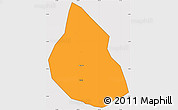 Political Simple Map of Dom Basilio, cropped outside