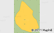 Savanna Style Simple Map of Dom Basilio, cropped outside