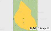 Savanna Style Simple Map of Dom Basilio