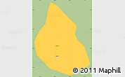 Savanna Style Simple Map of Dom Basilio, single color outside