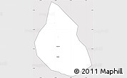 Silver Style Simple Map of Dom Basilio, cropped outside