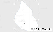 Silver Style Simple Map of Dom Basilio, single color outside