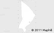 Silver Style Simple Map of Ibirapitanga