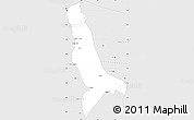 Silver Style Simple Map of Ibotirama