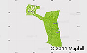 Physical Map of Ilheus, cropped outside