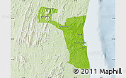 Physical Map of Ilheus, lighten