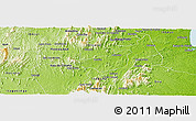 Physical Panoramic Map of Itape