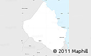 Silver Style Simple Map of Itapicuru