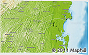 Physical 3D Map of Itubera
