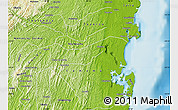Physical Map of Itubera