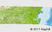 Physical Panoramic Map of Itubera