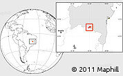 Blank Location Map of Jacaraci, highlighted parent region