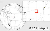 Blank Location Map of Jacaraci