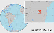 Gray Location Map of Jacaraci
