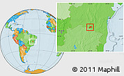 Political Location Map of Jacaraci