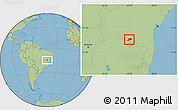 Savanna Style Location Map of Jacaraci