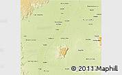 Physical 3D Map of Malhada