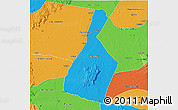 Political 3D Map of Malhada