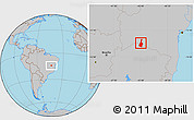 Gray Location Map of Malhada
