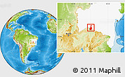 Physical Location Map of Malhada, highlighted parent region