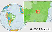 Political Location Map of Malhada
