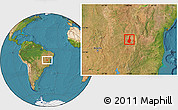 Satellite Location Map of Malhada