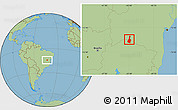 Savanna Style Location Map of Malhada