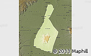 Physical Map of Malhada, darken